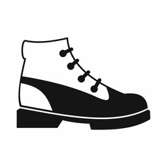 Men oxfords icon in simple style isolated on white background. Wear symbol