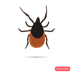 Color flat mite icon
