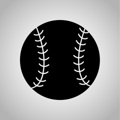 Baseball ball icon on the background