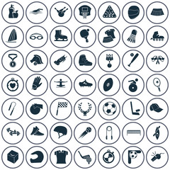 Set of forty nine sport icons