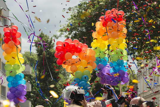 Luftballon, CSD, Regenbogen, LGBT, LGBTQ
