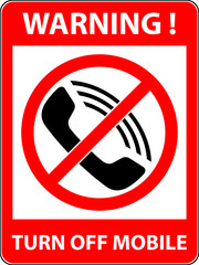 No phone, telephone, cellphone and smartphone prohibited symbol. Sign indicating the prohibition or rule. Warning and forbidden. Flat design. Vector illustration. Easy to use and edit. EPS10.