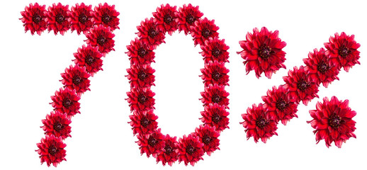 figures 70% of the letters written by flowers