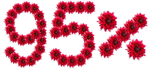 figures 95% of the letters written by flowers
