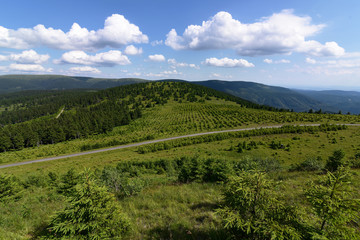 Fototapeta na wymiar Jeseniky mountains in nice summer day