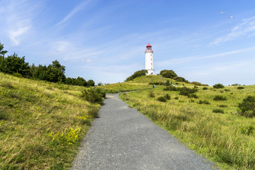 Fototapeta na wymiar Leuchtturm Dornbusch auf Hiddensee