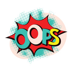 Obraz premium oops pop art style