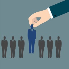 Job interview, Human Resources concept: choosing the perfect candidate for the job