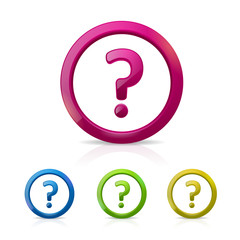 Question mark sign icon vector illustration