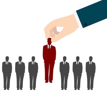 Job interview, Human Resources concept: choosing the perfect candidate for the job
