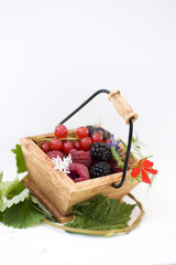 basket of red fruits