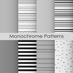 Chevron and Stripes patterns set