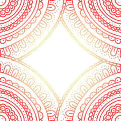 Beautiful ornament card. Shining frame. Vector illustration.