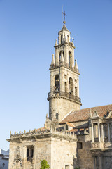 Fototapeta na wymiar San Juan Bautista parish church (Cathedral) in Hinojosa del Duque, Córdoba, Spain