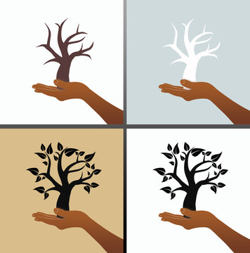 Tree in hand