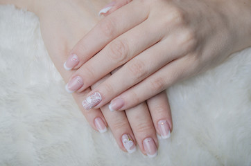 manicure on a female hand