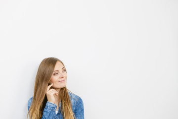 Beautiful model posing in the studio.