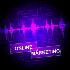 Online Marketing Indicates Emarketing Advertising And Www