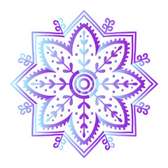 Floral mehendy lower pattern ornament. Vector illustration mehendy pattern asian textile style india tribal ornate. Ethnic ornamental lace vintage mehendy pattern mandala flower abstract textile