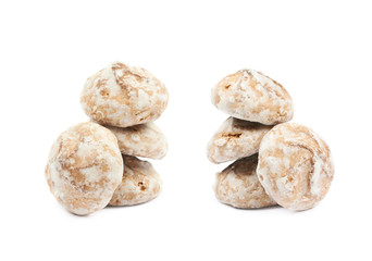 Russian gingerbread cookie isolated