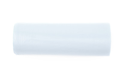 Trash bag roll isolated