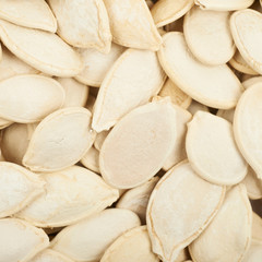 Surface coated with pumpkin seeds