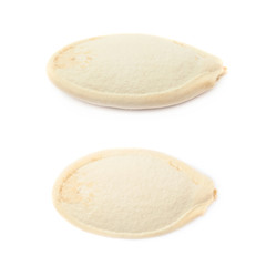 Pumpkin seed close-up isolated