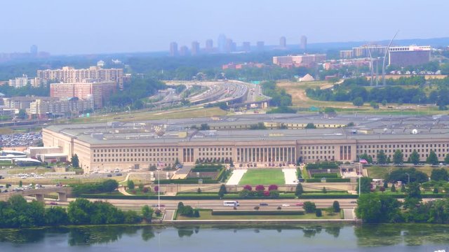 Aerial Video Footage Of The Pentagon In Washington DC