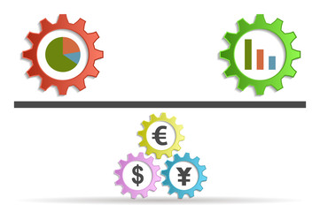 economy and graphics background