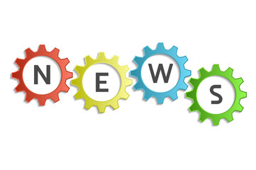 news info word written in nuts