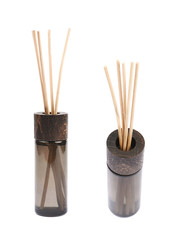 Aroma sticks in a glass vial isolated