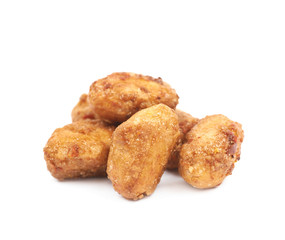 Spice and sugar coated peanut isolated