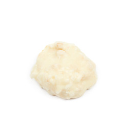White chocolate candy isolated