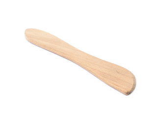 Wooden butter knife isolated