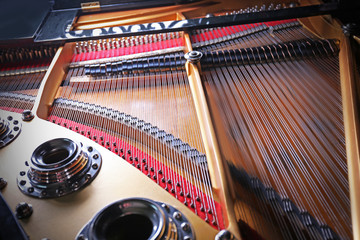 Inside piano