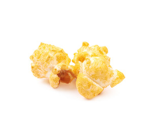 Pile of popcorn flakes isolated