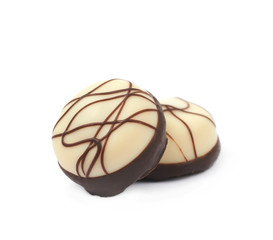 Chocolate confection candy isolated