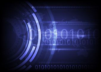Digital global technology, abstract background