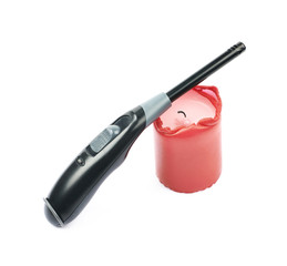 Fototapeta premium Utility long-neck lighter isolated