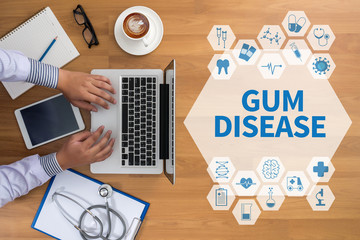GUM DISEASE  Medical concept Doctor