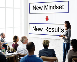 New Mindset New Results Concept
