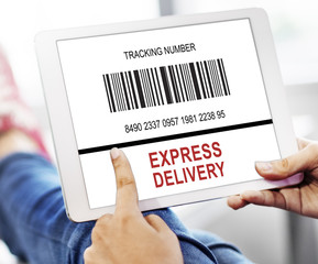 Bar Code Order Tracking Number Concept