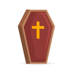 Obraz premium Old fashoined coffin.