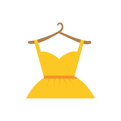 shopping dress female commerce consumerism icon. Isolated and flat illustration. Vector graphic