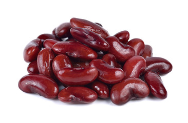 Red bean isolated on white background