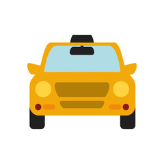 taxi transportation auto car vehicle service icon. Isolated and flat illustration. Vector graphic