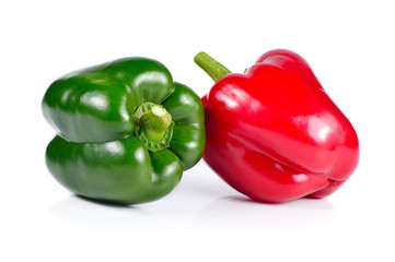 sweet pepper isolated on white background