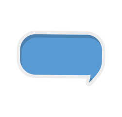 bubble message communication chat icon. Isolated and flat illustration. Vector graphic