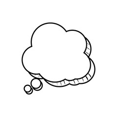 bubble silhouette message communication chat icon. Isolated and flat illustration. Vector graphic