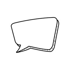 bubble silhouette message communication chat icon. Isolated and flat illustration. Vector graphic